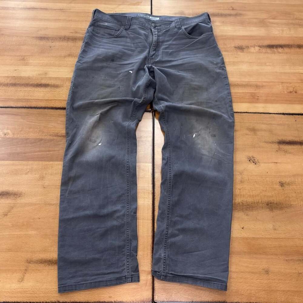 Carhartt Relaxed Fit Canvas Work Pants Grey 36x32